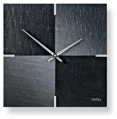 Obrázok produktu pre AMS Quarz-Wanduhr Naturschiefer