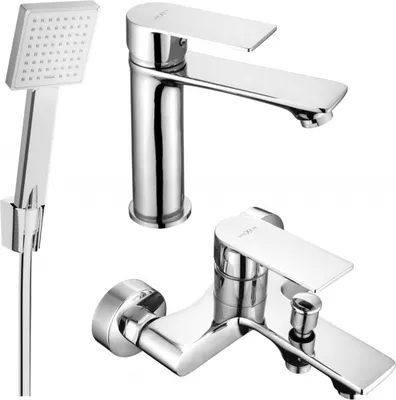 Produktbild von Mexen Royo R45 Badewannenset, Chrom - 72203R45-00