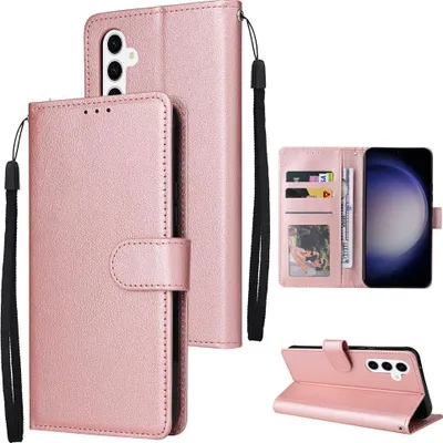 Produktbild von Mobigear Wallet  Samsung Galaxy S26 Plus Hülle Klapphülle Geldbörse - Roségold