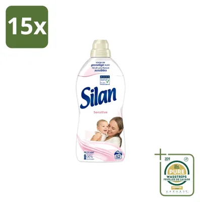 Produktbild von 15 x Silan Sensitive Weichspüler - 1144 ml - Vorratspackung - 15 Stücke