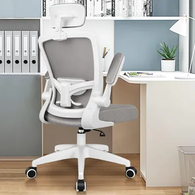Obrázek produktu pro Ergonomická kancelářská židle - Kancelářská židle - Pracovní židle - Otočná židle - Židle k psacímu stolu - Nastavitelná bederní opěrka