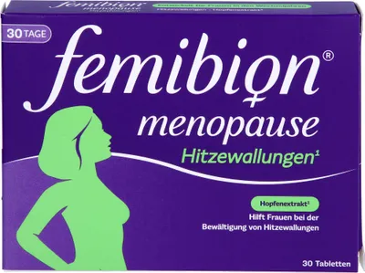 Produktbild von Femibion Menopause Hitzewallungen Tabletten, 30 St. Tabletten