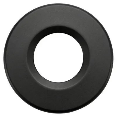 Immagine prodotto di CERANO - Copri-troppopieno per lavabo - rotondo - acciaio inossidabile - nero opaco