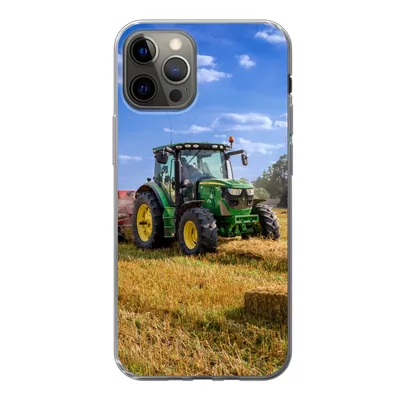 Produktbild von MuchoWow® Handyhülle Schutzhülle Hülle für iPhone 13 Pro Traktor - Bauernhof - Heu - Feld - Sonne - Landleben Silikon Softcase Handy Hülle - Handy-Tasche
