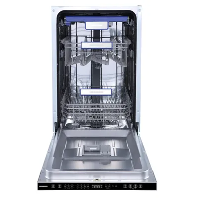 Produktbild von Heinner HDW-BIM45710AD+++ Einbau-Geschirrspüler 10 Maßgedecke, 7 Programme, LED-Display, AquaStop, Weiß