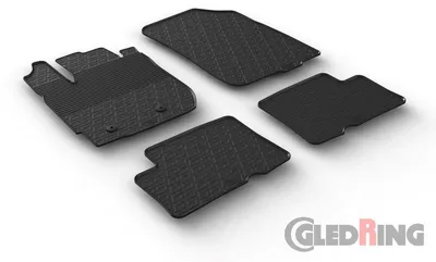 Produktbild von Gledring Fußmatten Set Gummi für DACIA DUSTER Vorne+Hinten