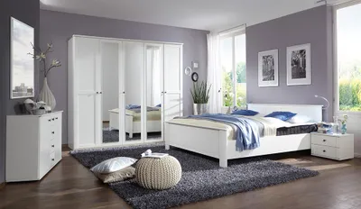 Produktbild von Schlafzimmer Set 6-teilig CROPANI-43 mit Bett 180x200 in weiß