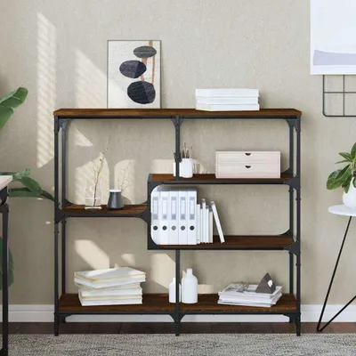 Productafbeelding van Consoletafel met Bruin Eiken Look en Metaal Frame