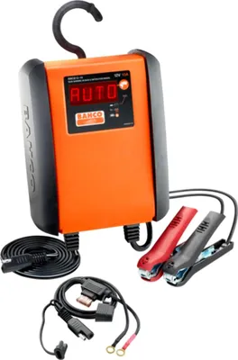 Produktbild von Bahco Vollautomatisches Mikroprozessor Batterieladegerät BBCE12-10, 10 Ampere, 8-stufig