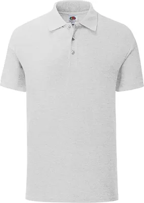 Image de Polo homme Fruit of the Loom 63-402-0 | 65/35 Piqué - couleur : Gris chiné - taille : XL
