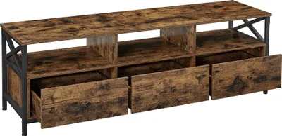 Produktbild von VASAGLE Lowboard TV-Schrank, 3 Schubladen, Breite 147cm, Stahlgestell