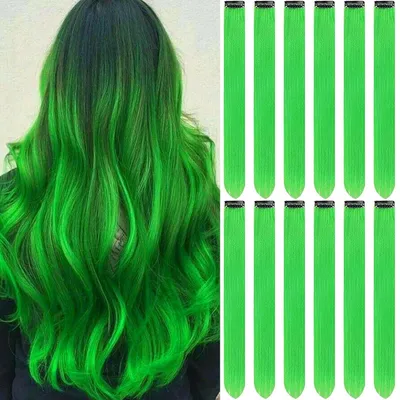 Produktbild von Tape Extensions In 55 cm - 10 Stück Kunsthaar Haarteile - Clip Haarverlängerungen für Damen - Pferdeschwanz Haarteil - für Party Styling - Hellviolett