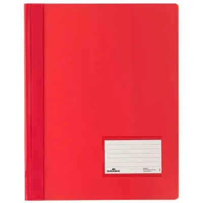 Obrázok produktu pre Durable 10 Schnellhefter DURALUX Kunststoff rot DIN A4überbreit