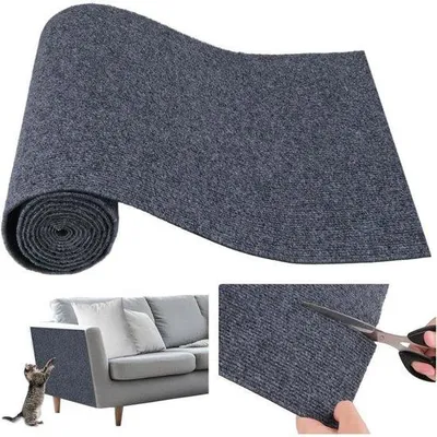 Produktbild von Krabmat, 200x40×0,4 cm, selbstklebende Polyesterbeschutzmatte für Katzenbank.