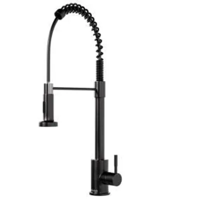 Produktbild von Selotus® Spültischarmatur – Wasserhahn Küche mit Sprühdüse | Küchenarmatur mit flexiblen Schläuchen & Anschlüssen | Handbrause Küchenarmatur schwarz