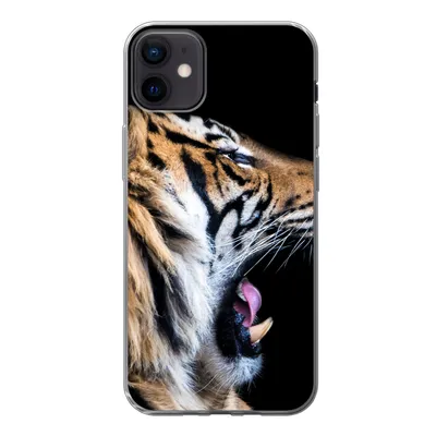 Produktbild von MuchoWow® Handyhülle Schutzhülle Hülle für iPhone 12 mini Tiger - Tiere - Porträt Silikon Softcase Handy Hülle - Bild