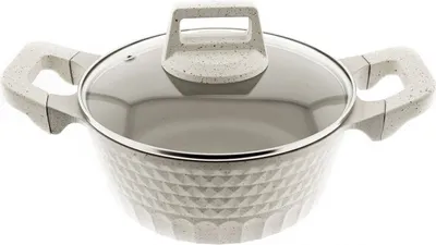 Image de Almina casseroles en aluminium moulé sous pression crème avec revêtement antiadhésif 2,4L