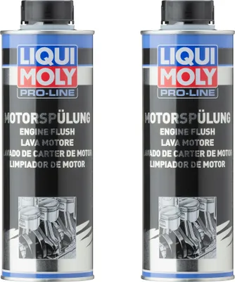 Produktbild von LIQUI MOLY 2x Pro-Line Motorspülung 500ml Motoröl Additiv Diesel/-Benzin-Motoren