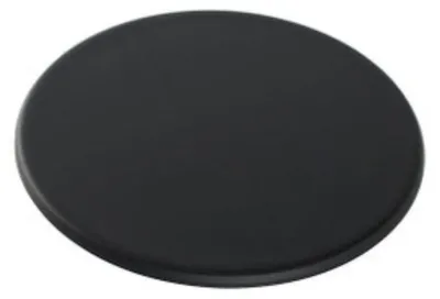 Wärmeleitplatte und Brenner, 20,3 cm, aluminiertem Stahl, rund, braun