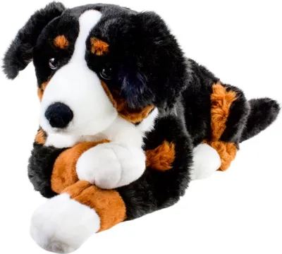 Produktbild von Berner Sennenhund groß liegend 70 cm Uni-Toys Kuscheltier Hund XXL