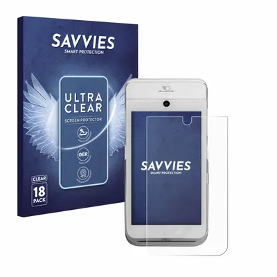Produktbild von 18x Für CCV Mobile A920 Schutzfolie Savvies Displayschutz Display Schutz Folie Klar Transparent