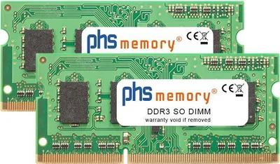 Zdjęcie produktu dla Zestaw pamięci RAM PHS-memory 8GB (2x4GB) do QNAP TS-853BU-4G DDR3 SO DIMM 1600MHz PC3L-12800S (SP243029)