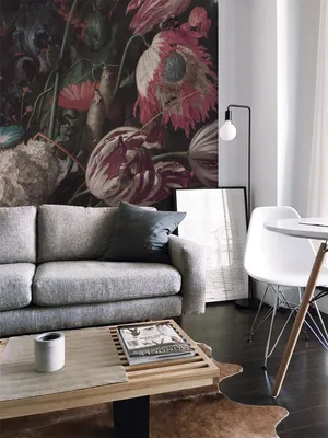 Produktbild von Coloray Fototapete 208x146 cm Vlies-Fototapete - Helles Vase von Blumen alter Botanik