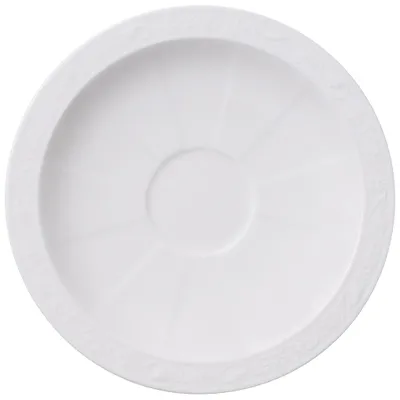 Image de Villeroy & Boch White Pearl Soucoupe à moka / Soucoupe à expresso 13cm