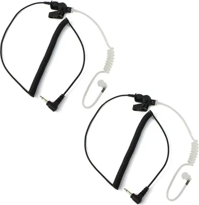 Immagine prodotto di Cuffie Retevis Tubo sonoro da 3,5 mm, cuffie in-ear per il solo ascolto, cuffie con microfono compatibili con radio ricetrasmittenti Kenwood ICOM, MP3 universale (confezione da 2)
