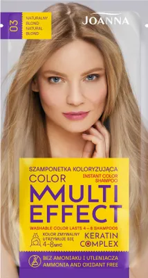 Zdjęcie produktu dla Joanna Multi Effect Color Szamponetka koloryzująca 03 Naturalny Blond
