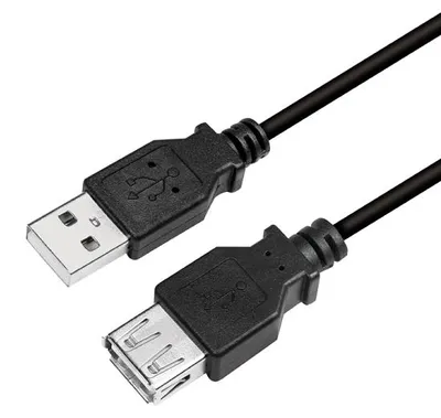 Image de LOGILINK CU0012B Câble d'extension USB 2.0 USB A mâle / USB A femelle, noir 5m