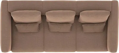 Produktbild von Wohnzimmer Braun Dreisitzer Sofa Couch Luxus Polstermöbel Design Textil