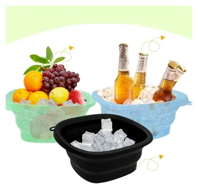 Produktbild von Gesichtsschale aus Silikon für Kälteanwendungen - Faltbares Spa-Zubehör für unterwegs - Eisbad für das Gesicht