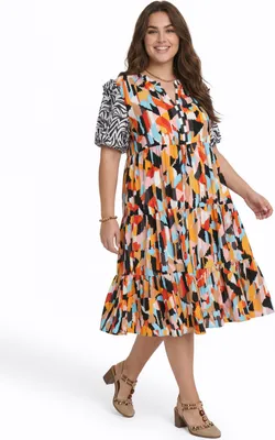 Produktbild von joella damen kleid plus size - rosa, XL