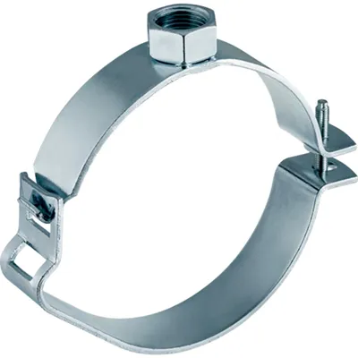 Produktbild von Geberit GE Fixpunktschelle, G3/4, d125mm, verzinkt, mit Muffe, 368842, 1 Stk.