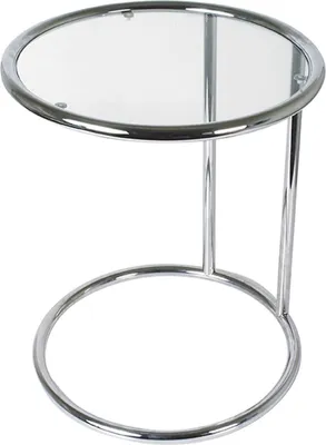 Produktbild von Leitmotiv - Beistelltisch - Glas mit Stahl, Chrom - 44x54cm