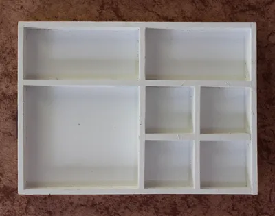Produktbild von Sortierkasten Setzkasten 12291 Weiß 32 cm a. Holz Sammlervitrine Sortierschublade