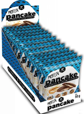 Produktbild von Go Fitness Protein Pancake 12 x 55g Kiste Cookies and Cream