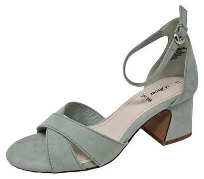 Produktbild von s.Oliver Damen Sandalette Sandale Blockabsatz 5-28302-20, Größe:37 EU, Farbe:Grün