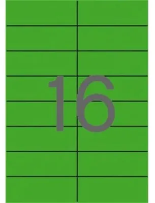 Etikety, 105x37 mm, farebné, APLI, zelené, 320 etikiet/bal