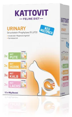 Imagen del producto de KATTOVIT Alimento para gatos, línea "Diet Urinary" - alimento húmedo para gatos - 12 unidades de 85g