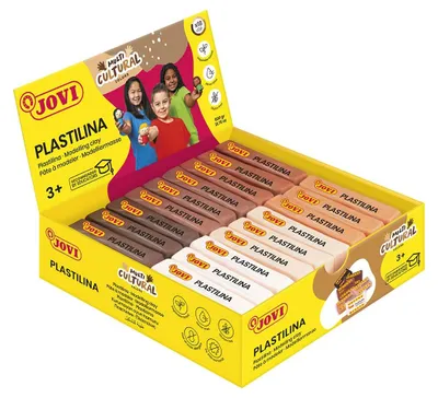 Immagine prodotto di JOVI plastilina vegetale tonalità della pelle 18 × 50 g - tonalità naturali