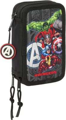 Obrázok produktu pre Peračník s príslušenstvom The Avengers Vendetta Black 12,5 x 19,5 x 5,5 cm 37 kusov