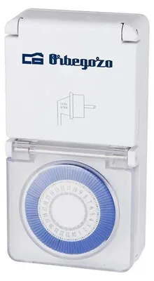 Produktbild von Orbegozo 8436044530463, Täglicher Timer, Weiß, 1 Tag(e), IP44, 3680 W, 16 A
