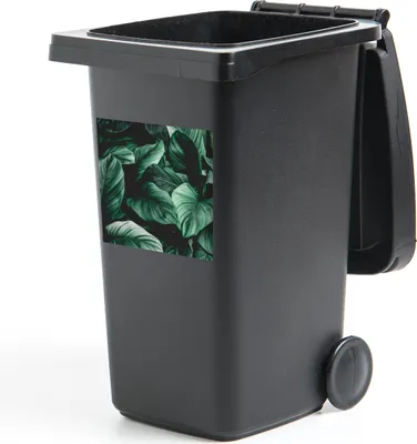 Produktbild von MuchoWow® Mülltonnenaufkleber Dschungel - Blätter - Tropisch - Pflanzen - Natur 40x40 cm - Abfall-Aufkleber - Container - für Abfallcontainer
