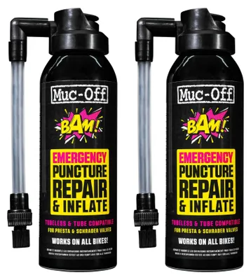 Produktbild von Muc-Off B.A.M! Reifendichtmittel 125 ml 2er Pack - Sofortreparatur für