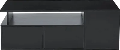 Image de Table basse, design moderne, éclairage RGB, noir