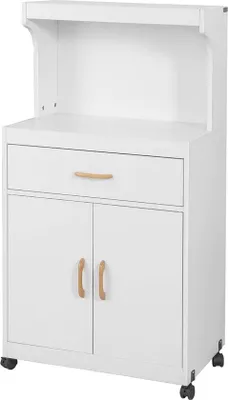 Produktbild von Weißes Holz-Küchentrolley 62x40x119cm