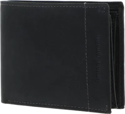 Produktbild von bruno banani Leder Geldbörse Wallet Black schwarz
