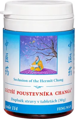 Zdjęcie produktu dla 114 Odosobnienie Pustelnika Chang (FENG WAN), 100 tbl (Pokrzywka, egzema, łuszczyca)